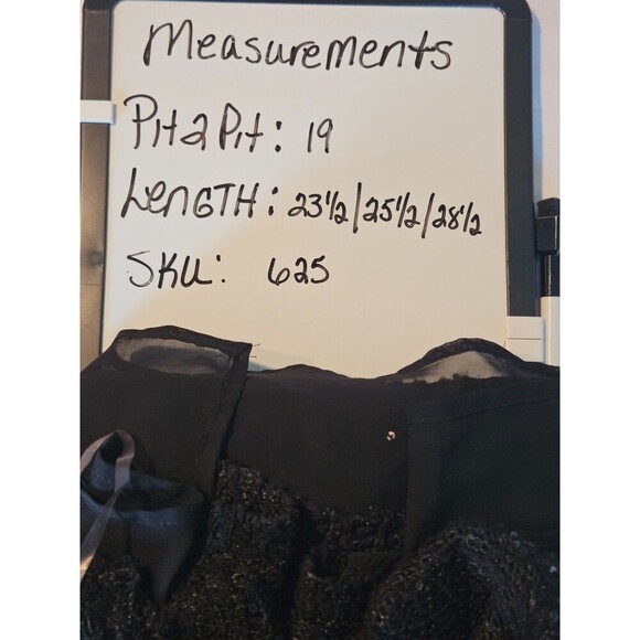 Maurices black sequins sheer lined panel long sleeve sweater Medium - Picture 9 of 9